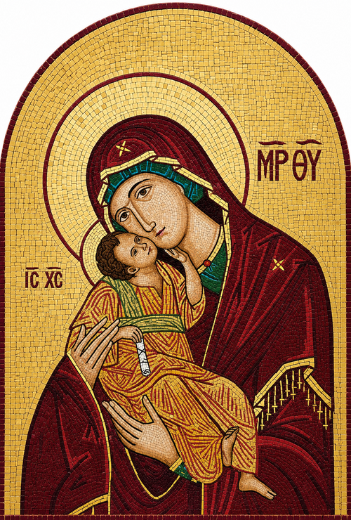 Madonna and Child Mosaic Icon