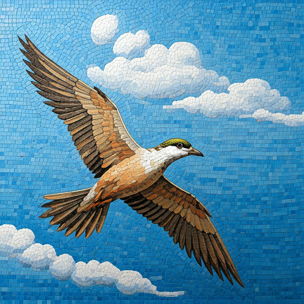 Bird Mosaic: A Serene Expression of Nature’s Beauty