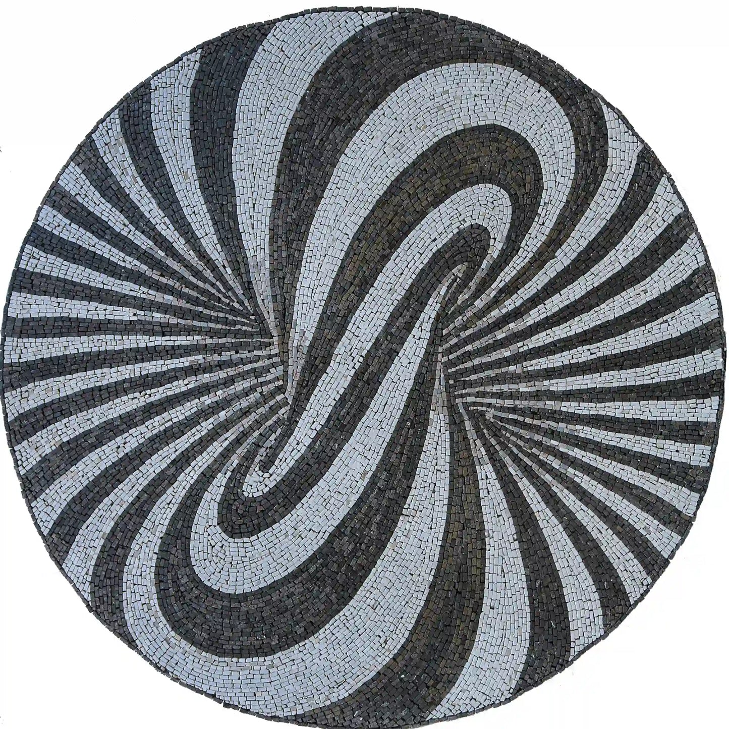Mosaic Monochrome Design Optical Illusion