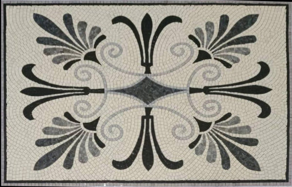 Glass Mosaics - Floral Geometric Art