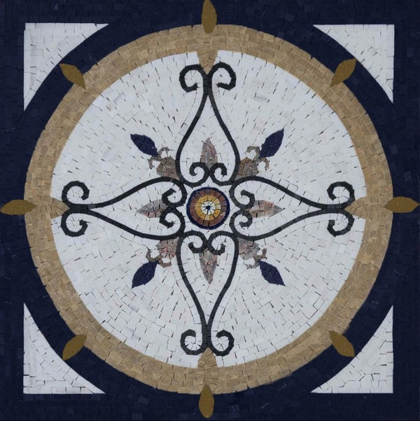 Mosaic Pathways - Handmade Mosaic Tile Marble Flooring