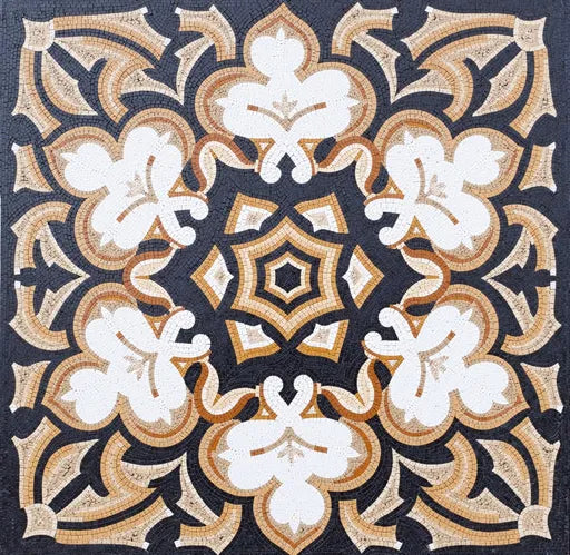 Patterned Geometric Mosaic Rug: A Stylish Statement