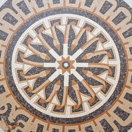 Decorative Roman Labyrinth Design Premium Tile Art Stone Mosaic Art