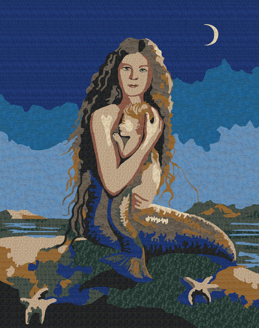 Mermaid Mosaic - Mosaic Tile Wall Art