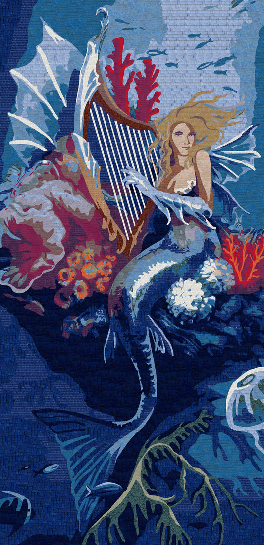 Mermaid Tile Mosaic - Swimming Pool Mosaics