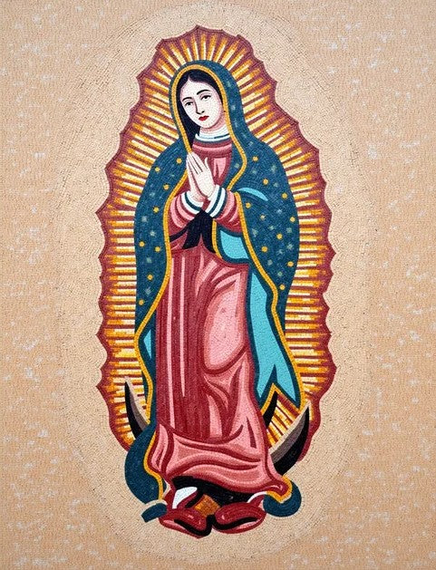 Guadalupe Mosaic Artwork: A Divine Tribute to Faith and Heritage | Religious Mosaics | iMosaicArt