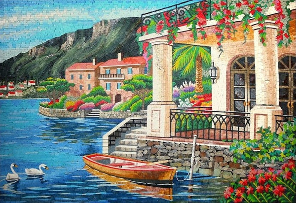 Canyon View Landscape Mosaic: A Rugged and Majestic Vista