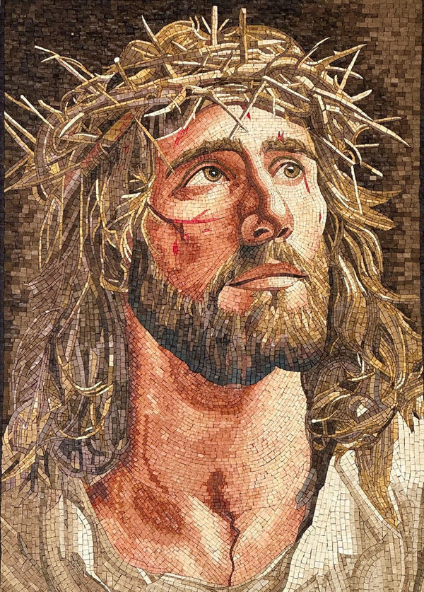 Crown of Thorns Jesus Mosaic Icon