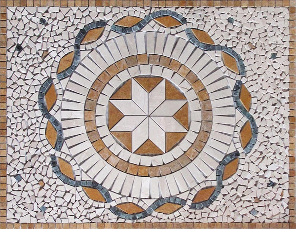 Star Medallion Mosaic Art