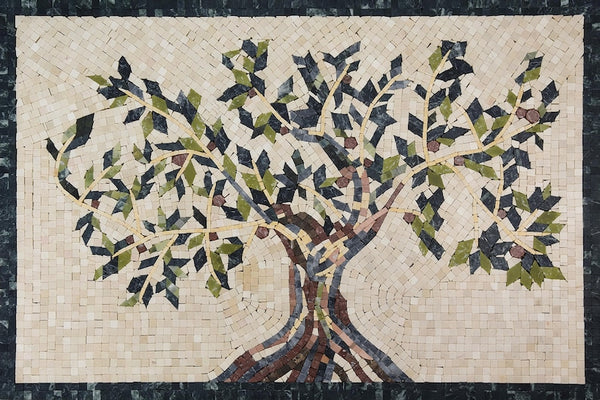 Spreading Tree of Life Marble Mosaic Art