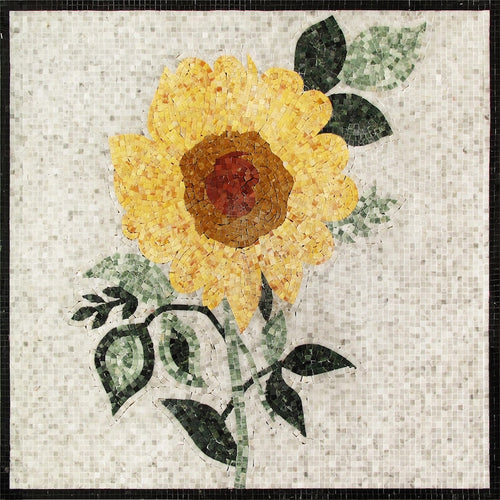 Sunflower Stone Mosaic Art