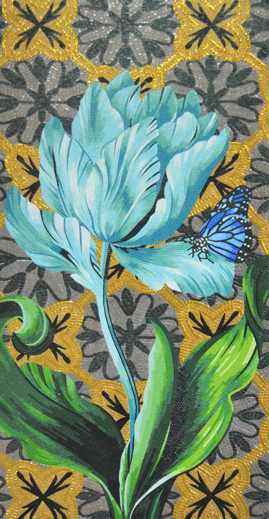 Colorful Glass Mosaic Floral Medley: Nature's Palette | Flower Mosaics | iMosaicArt