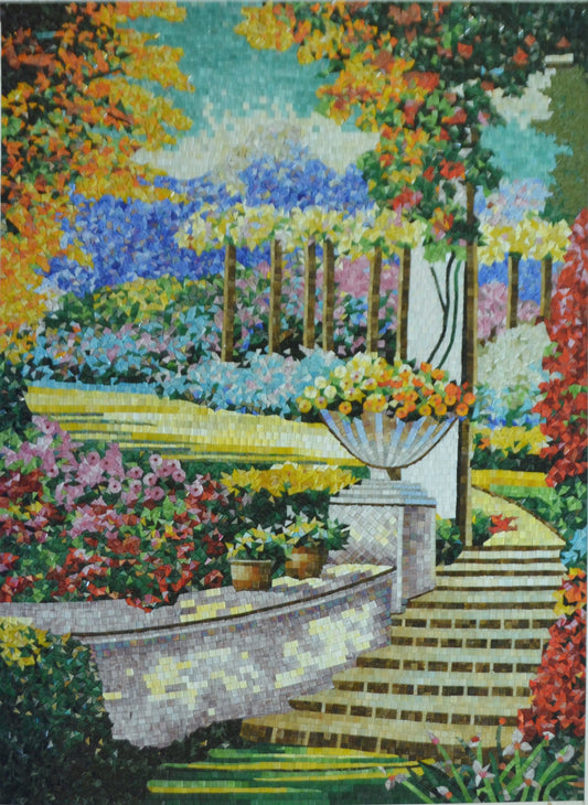 Gorgeous Mosaic Garden Of Eden | Landscape Mosaics | iMosaicArt