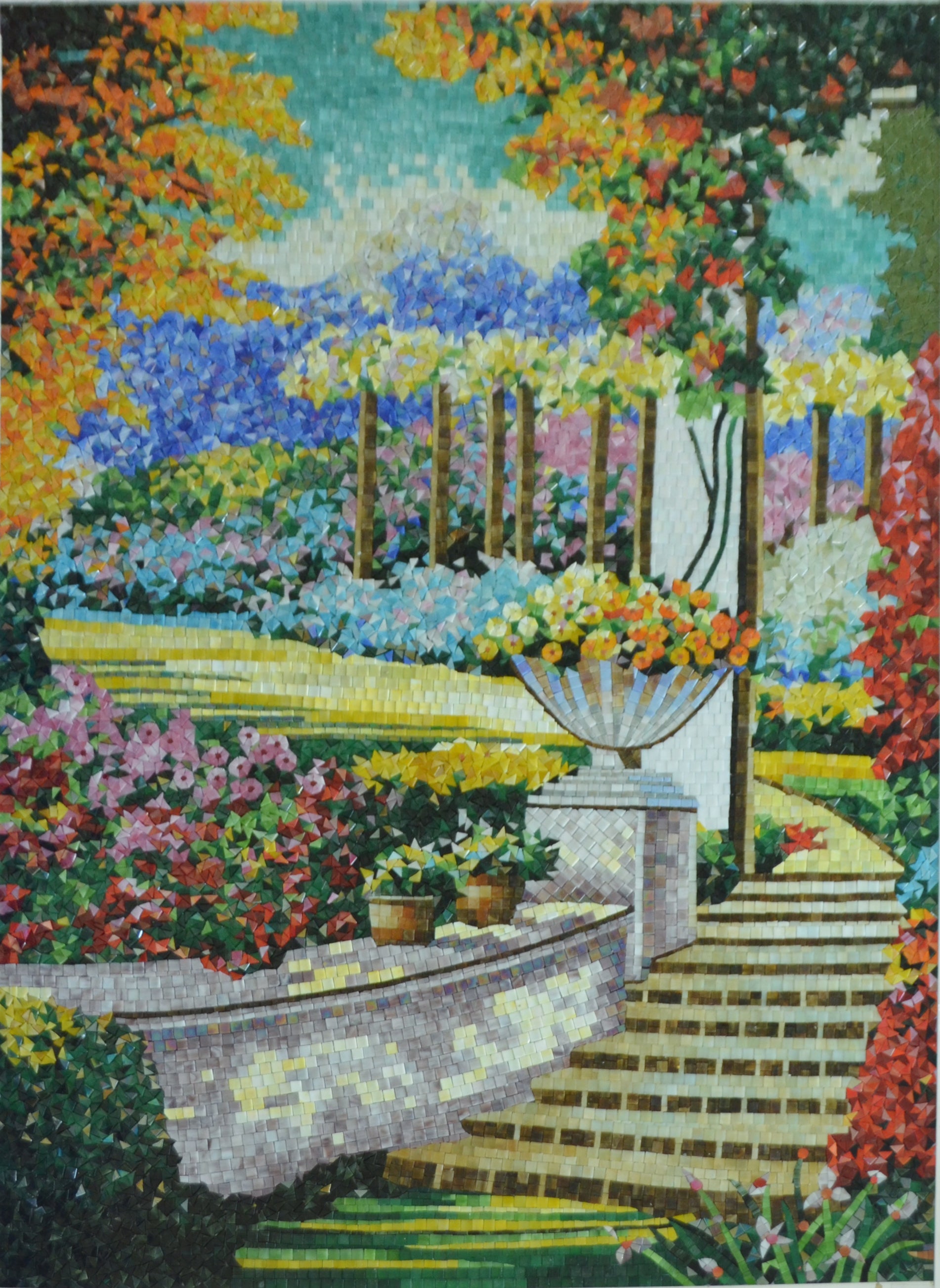 Gorgeous Mosaic Garden Of Eden | Landscape Mosaics | iMosaicArt
