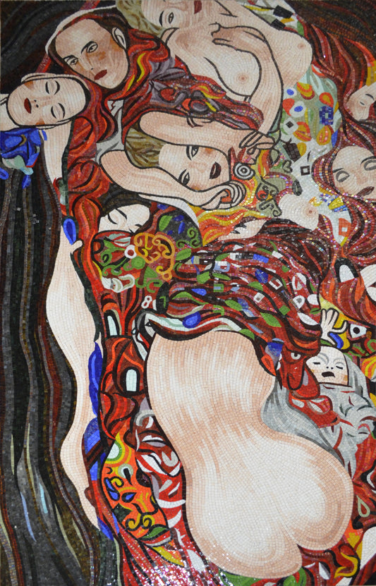 Tori Home Gustav Klimt 'The Virgin' Mosaic Reproduction | Mosaic Potraits | iMosaicArt