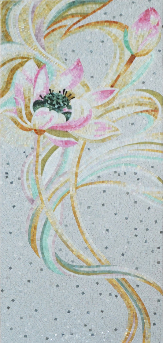 Contemporary Floral Mosaic Art: Interior Elegance | Flower Mosaics | iMosaicArt