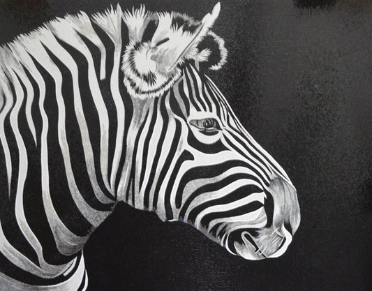 Zebra Mosaic Art - Striped Splendor: Zebra Mosaic Wall Decor | Animal Mosaics | iMosaicArt