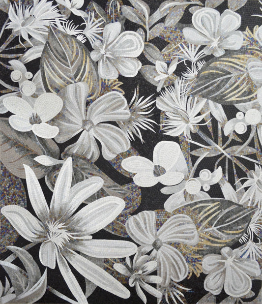 Glass Mosaic Flower Arrangements: Visual Harmony | Flower Mosaics | iMosaicArt