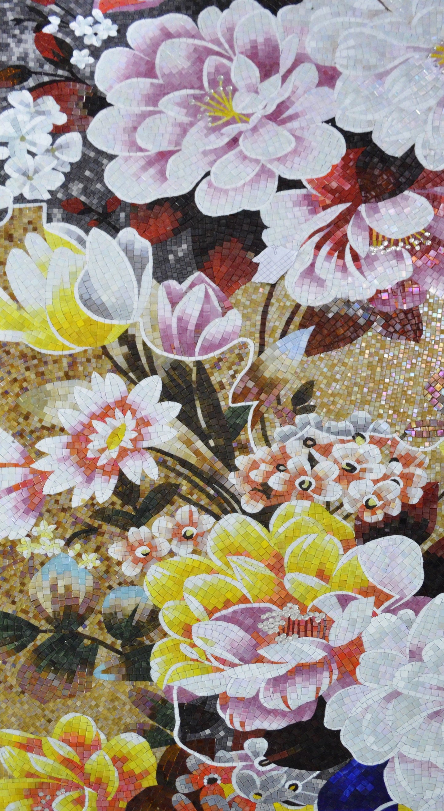 Custom Mosaic Flower Portraits: Personalized Decor