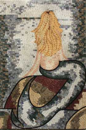 Mermaid Serenity Mosaic : Enchanting Seafront Art | Nautical Mosaics | iMosaicArt