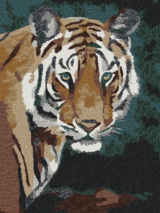 Tiger Art Mosaic - Animal Mosaic Art | Animals Mosaics | iMosaicArt