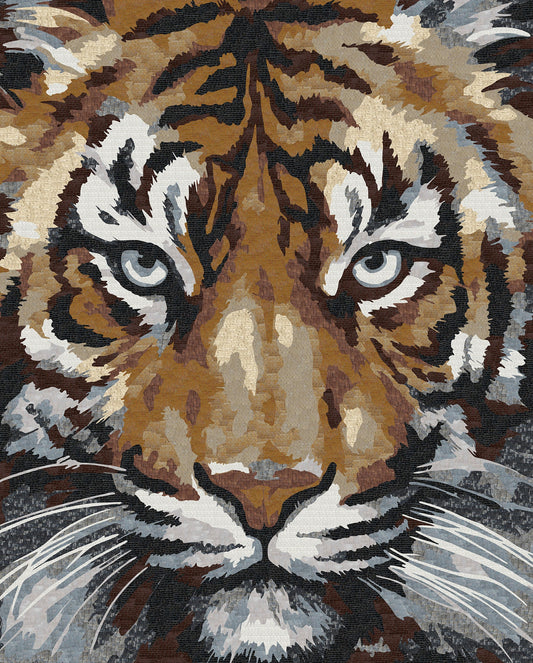 Tiger King Mosaic Design - Animal Mosaic | Animals Mosaics | iMosaicArt