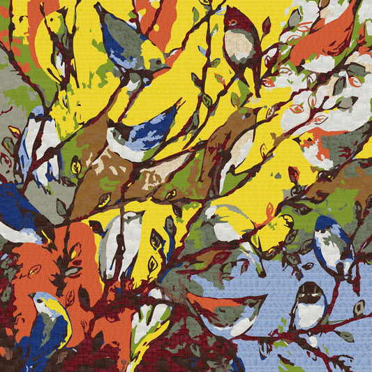 Tree Mosaic Birds by Jennifer Lommers - Mosaic Mural | Birds Mosaics | iMosaicArt