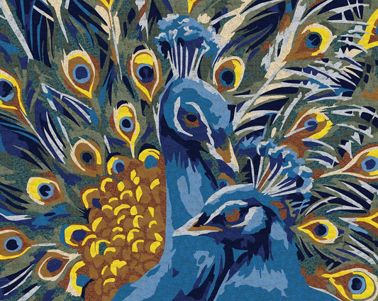 Colorful Peacock Couple Mosaic - Mosaic Tile  Art | Birds Mosaics | iMosaicArt