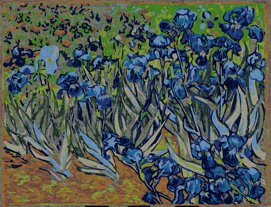 Vincent Van Gogh - Irises - Mosaic Wall Art | Flowers Mosaics | iMosaicArt