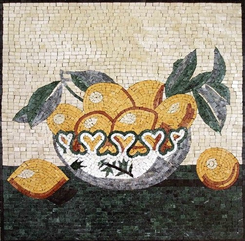 Kitchen Backsplash Mosaic - Fruit Bowl  | Food Mosaics  | iMosaicArt