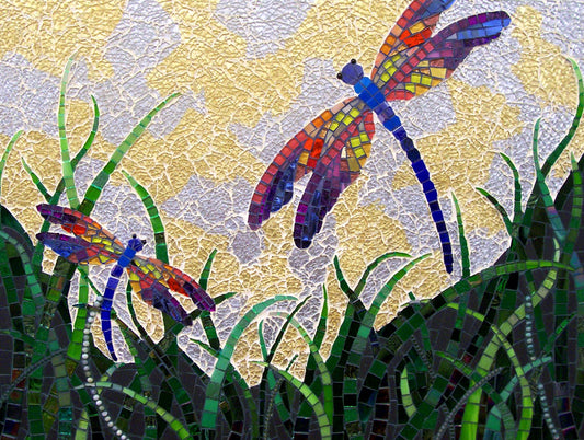 Butterfly Mosaic Mural - Glass Mosaic Tile Art | Glass Mosaic Tile | iMosaicArt