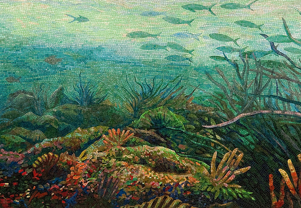 Underwater Mosaic View - Pool Mosaic Design