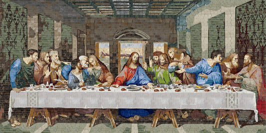 Mosaic christian Art - Last Supper Mosaic Design | Portrait Mosaics | iMosaicArt