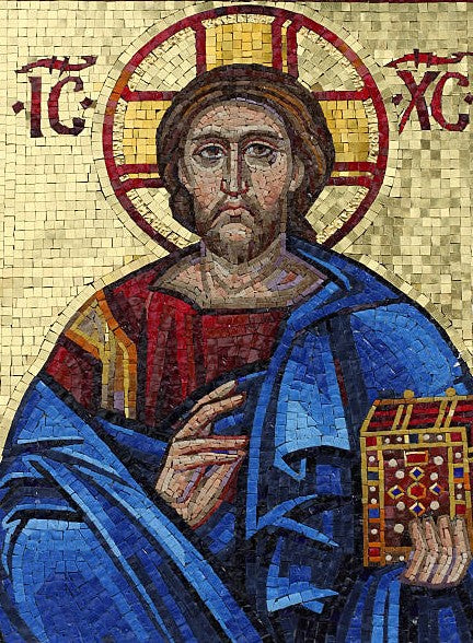 Mosaic Holy Icon Of Jesus Christ - Mosaic Portrait