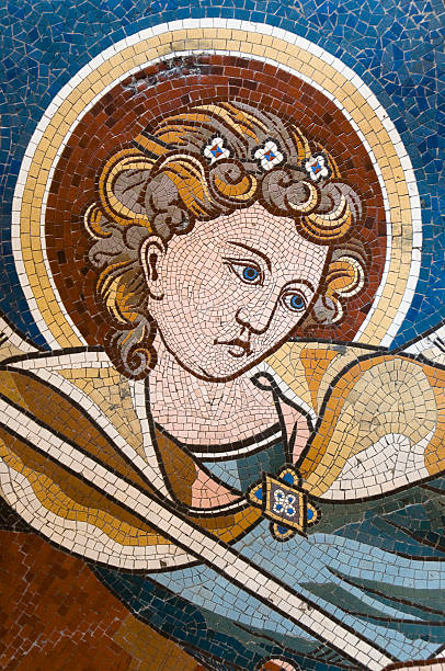 Saint Archangel Michael - Mosaic Portrait  - Religious icon