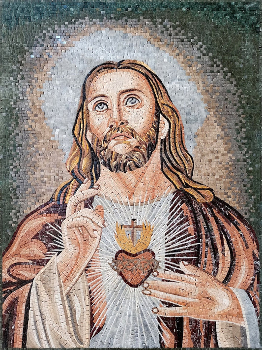 Religious Icon Of Jesus The Savior - Mosaic Portrait