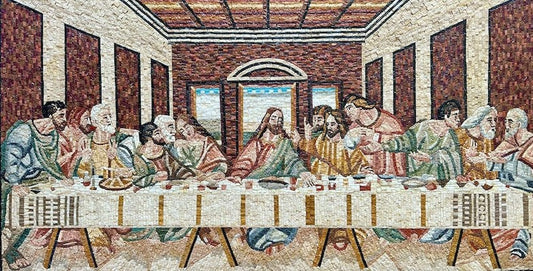 Last Supper Mosaic - Leonardo Da Vinci Reproduction