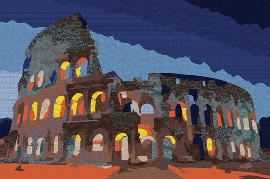 Roman Mosaic Art Colosseum - A Timeless Mosaic Masterpiece | Landmark Mosaics | iMosaicArt
