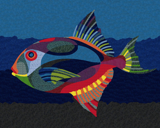 Fish Art - Simple Mosaic Art | Nautical Mosaics | iMosaicArt