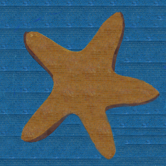 Mosaic Starfish - Wall Art Design  | Nautical Mosaics | iMosaicArt