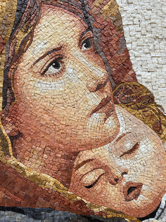 Mosaic Marble Portrait Design