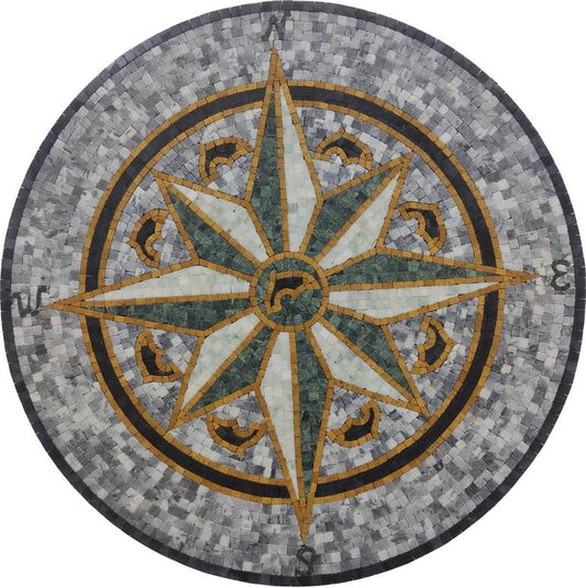 Stone Mosaic tile Art - Marble Mosaic Medallion