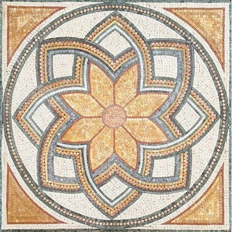 Geometric Mosaic - Flower Mosaic Artwork
