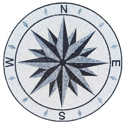 Compass Mosaic Design - Mosaic Art