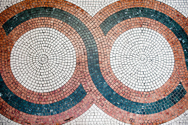 Geometric Pattern Mosaic - Mosaic Rug