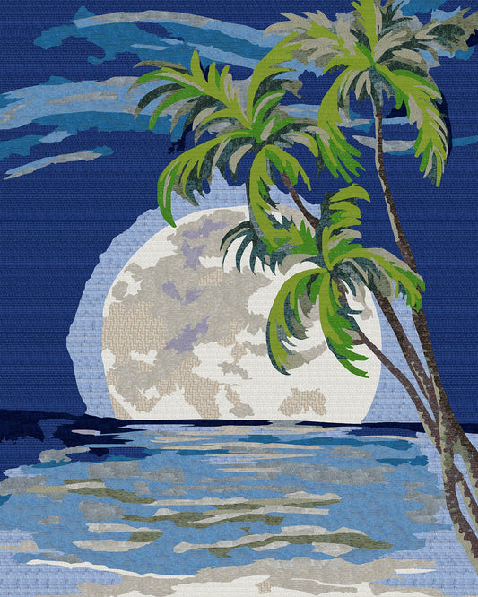 Moonlit Palms Mosaic Arts | Nautical Mosaics | iMosaicArt
