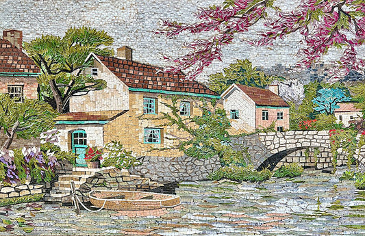 Custom Mosaic Tile Mural - Mosaic Village