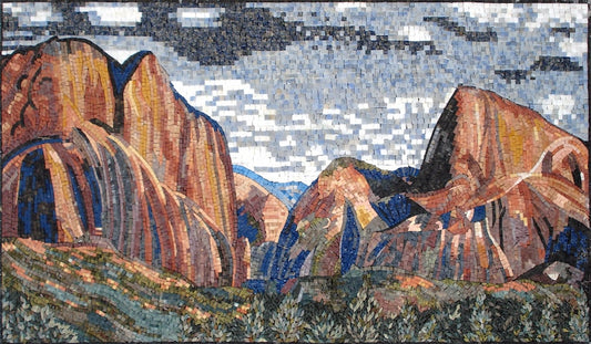 Southwest Landscape Mosaic - Mountain View | Landscape Mosaics | iMosaicArt