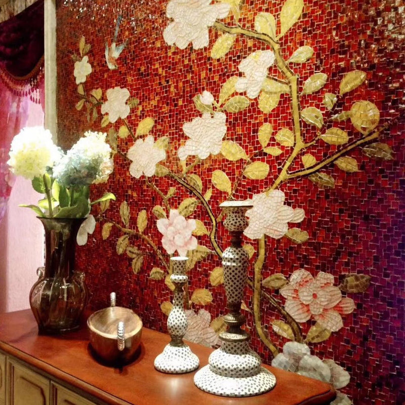 Custom mosaic tile art