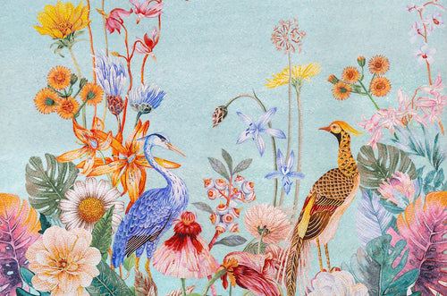 Tropical Jungle Foliage Mosaic Art